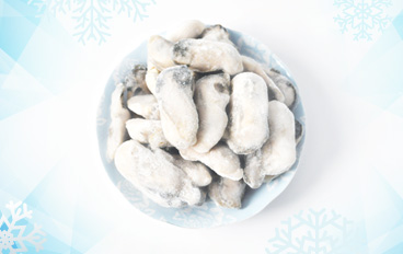 Frozen oysters